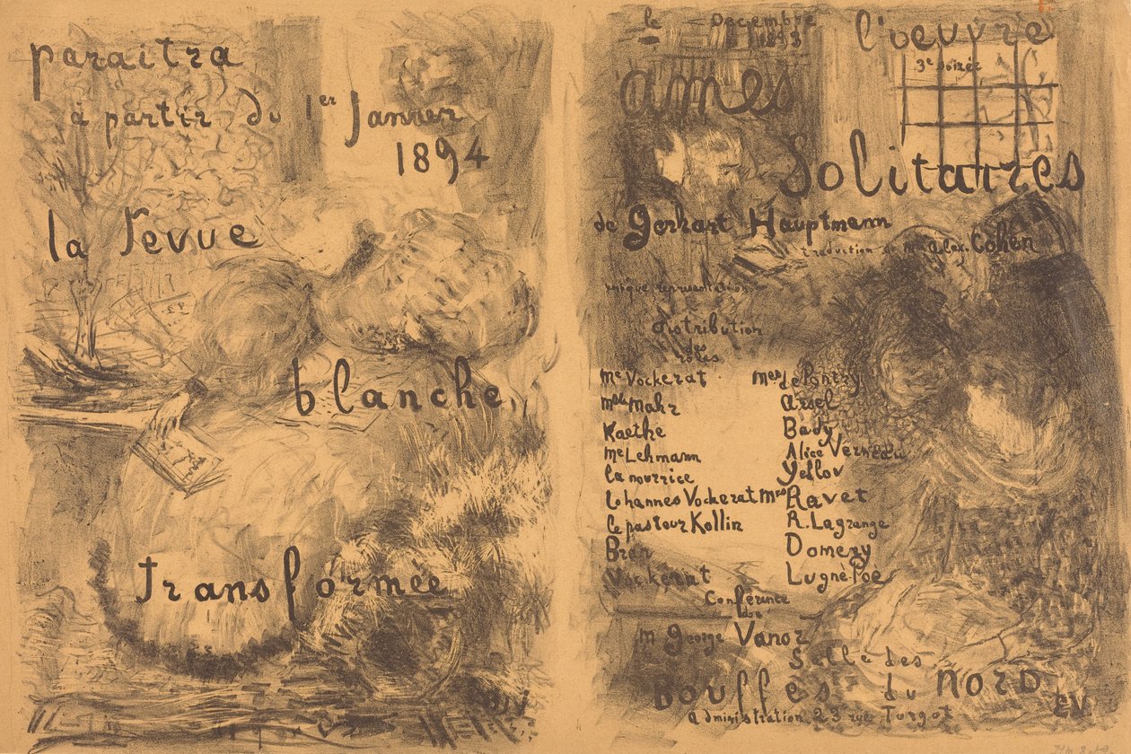 Einsame Seelen door Edouard Vuillard