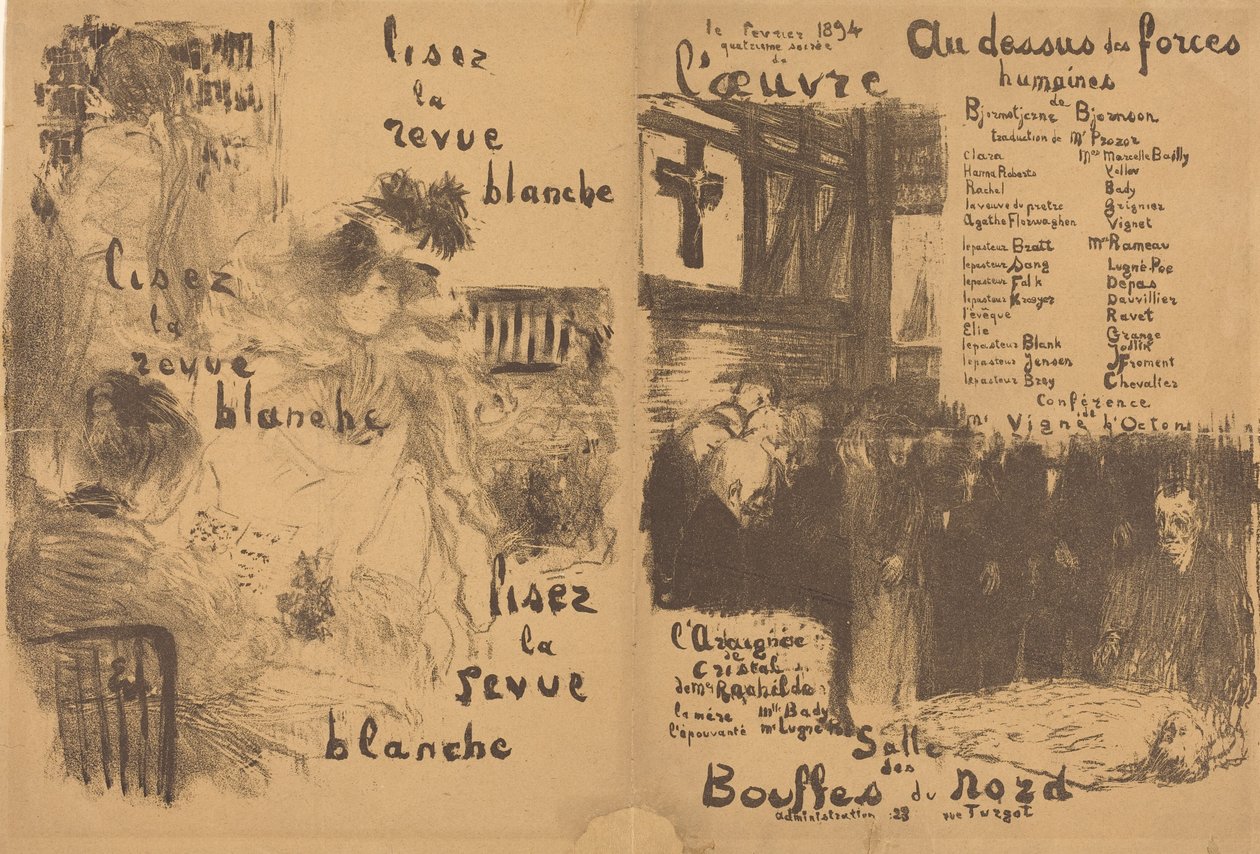 Über menschliche Kräfte hinaus; Die Kristallspinne door Edouard Vuillard
