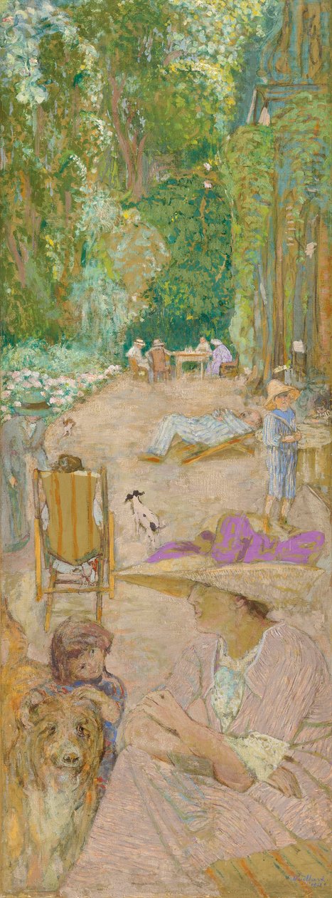 Aux Pavillons à Cricqueboeuf, 1911 door Edouard Vuillard