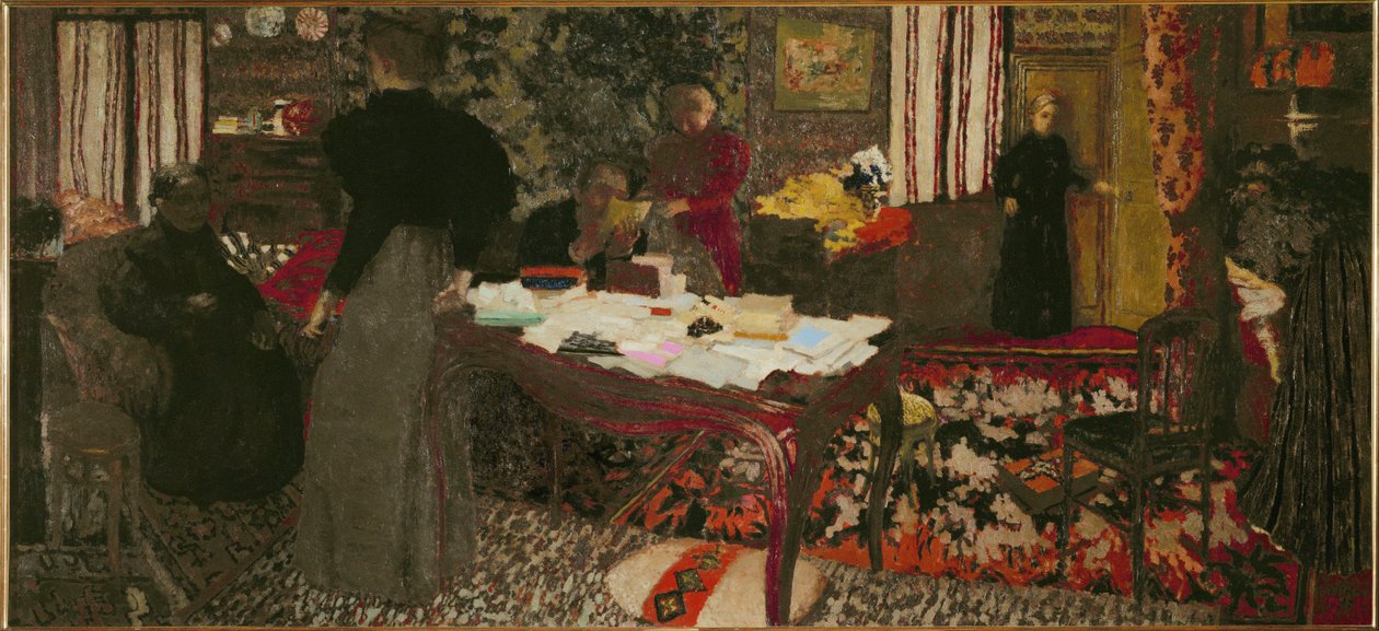 Grand Interieur met zes tekens door Edouard Vuillard
