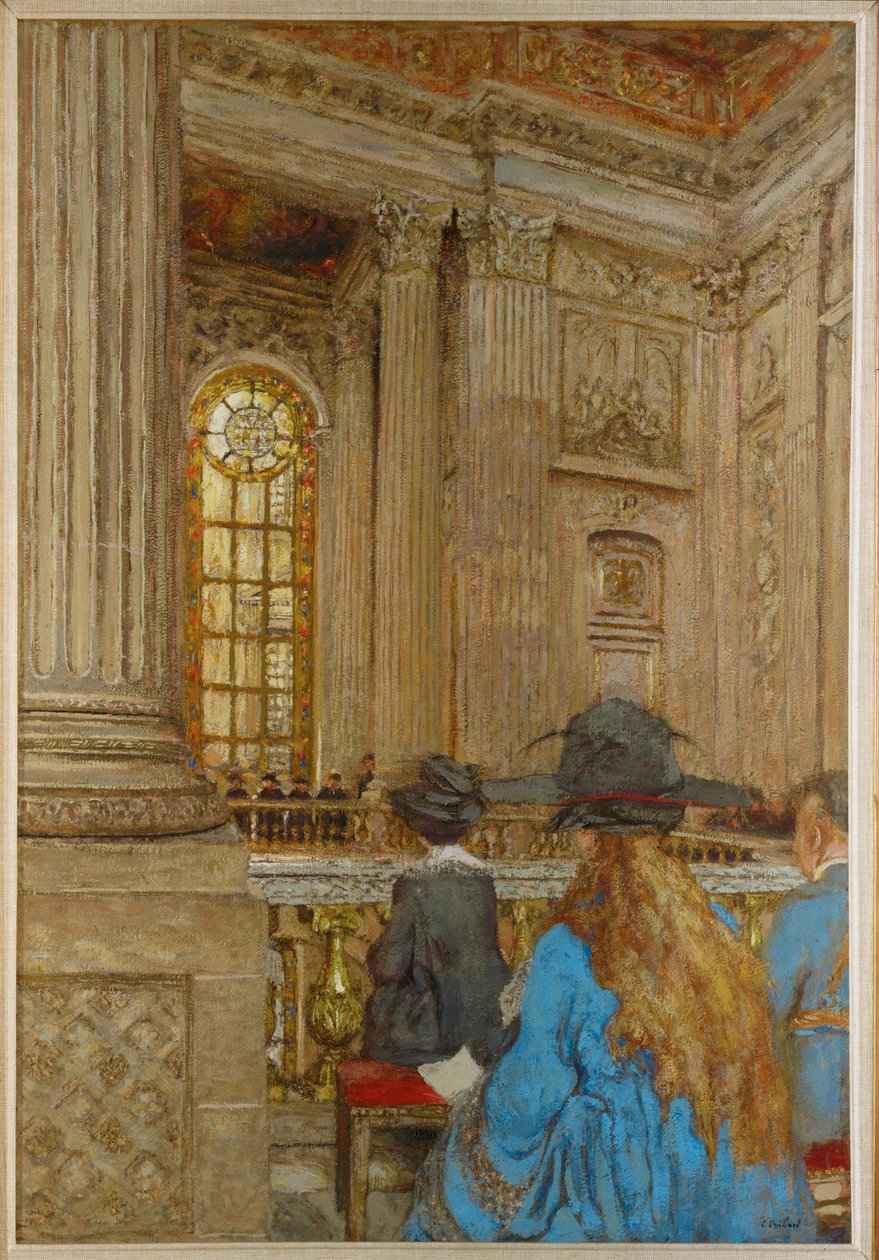 De kapel van het kasteel van Versailles (schilderij op doek) door Edouard Vuillard