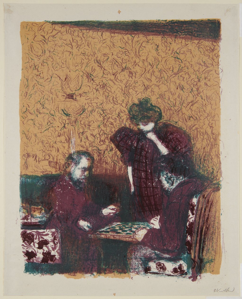 Landschaften und Innenräume: Das Dame-Spiel door Edouard Vuillard