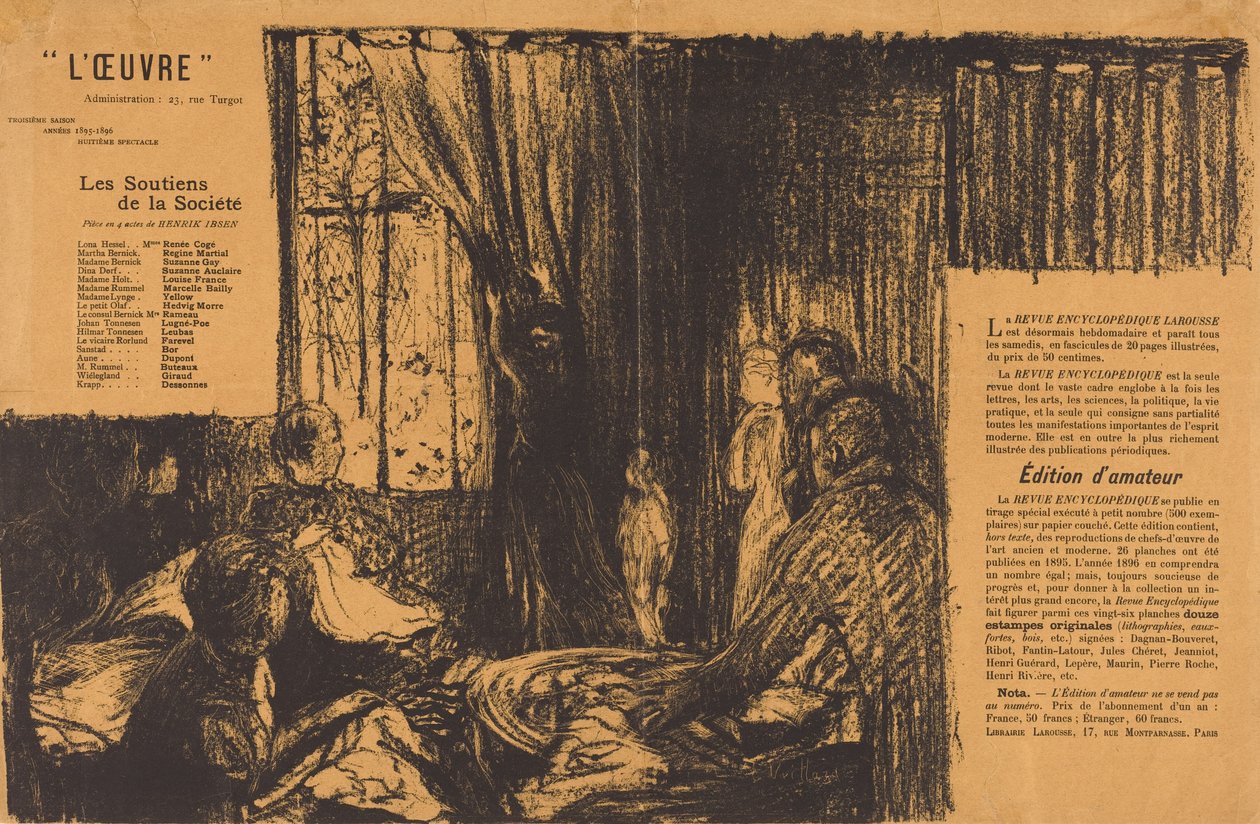 Die Stützen der Gesellschaft door Edouard Vuillard