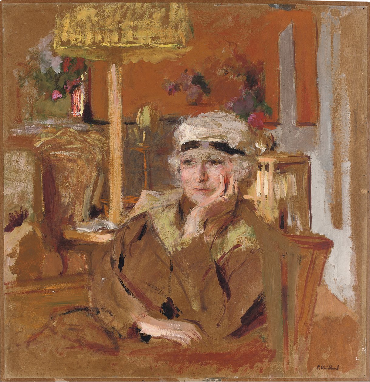 Lucy Hessel met een Zwarte Fluwelen Lint door Edouard Vuillard