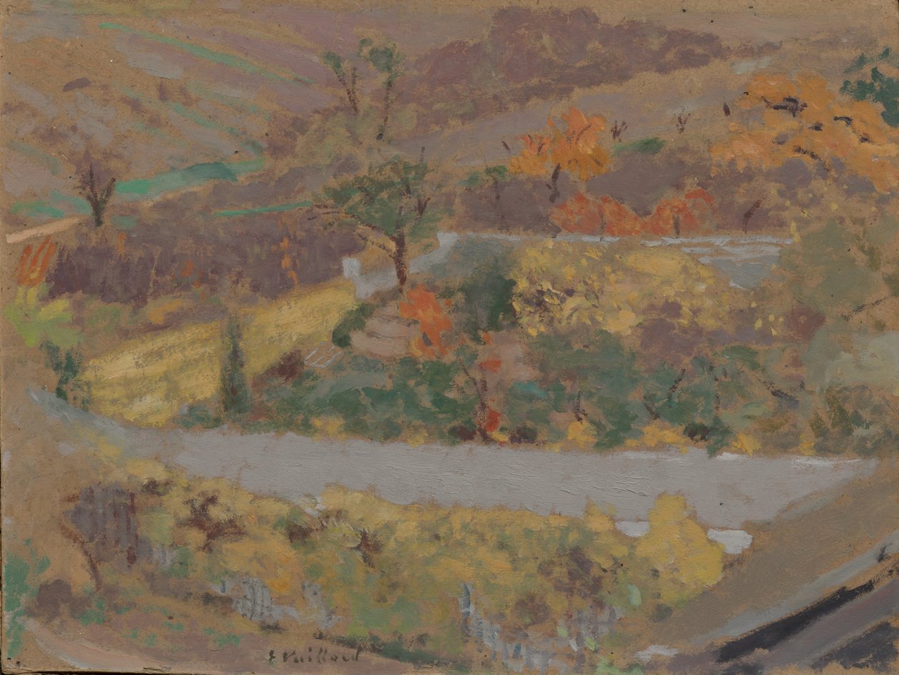 Boomgaard door Edouard Vuillard