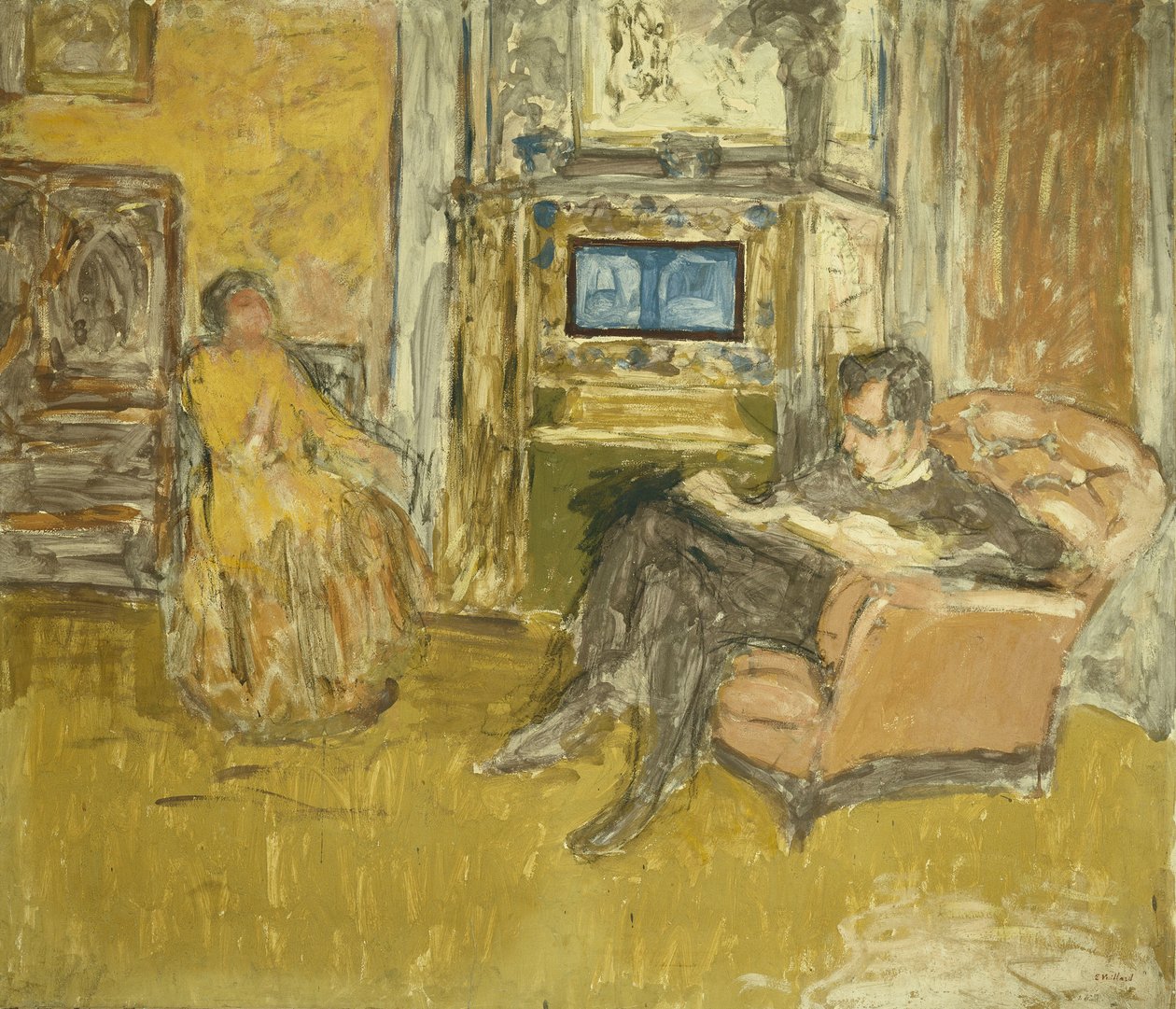 Studie voor een Portret van de Heer door Edouard Vuillard