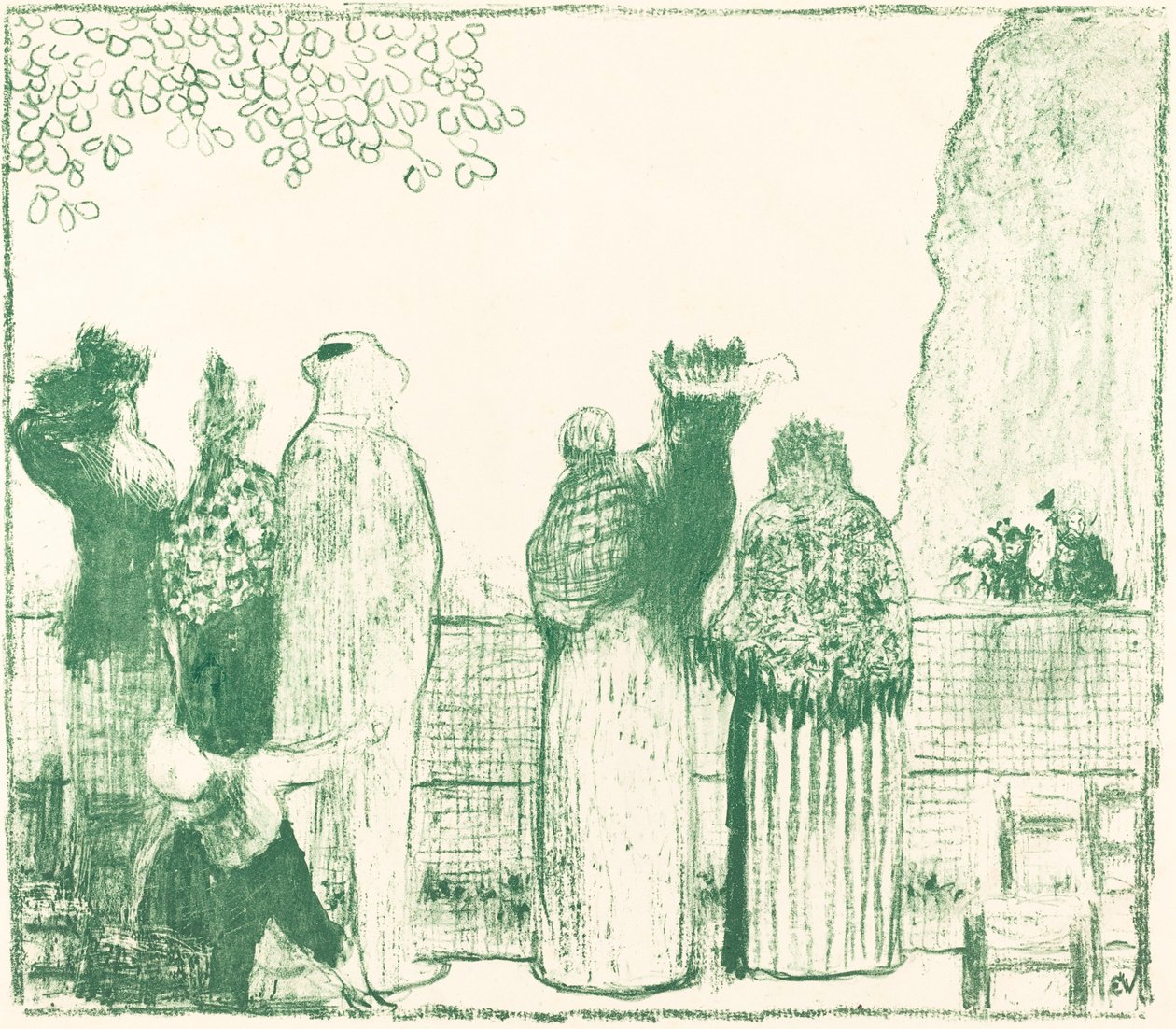 De Tuinen van de Tuilerieën, 1895 door Edouard Vuillard