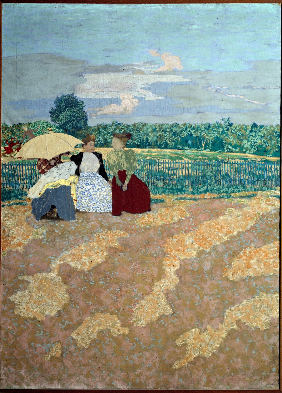 De openbare tuinen: Het gesprek (detail) door Edouard Vuillard