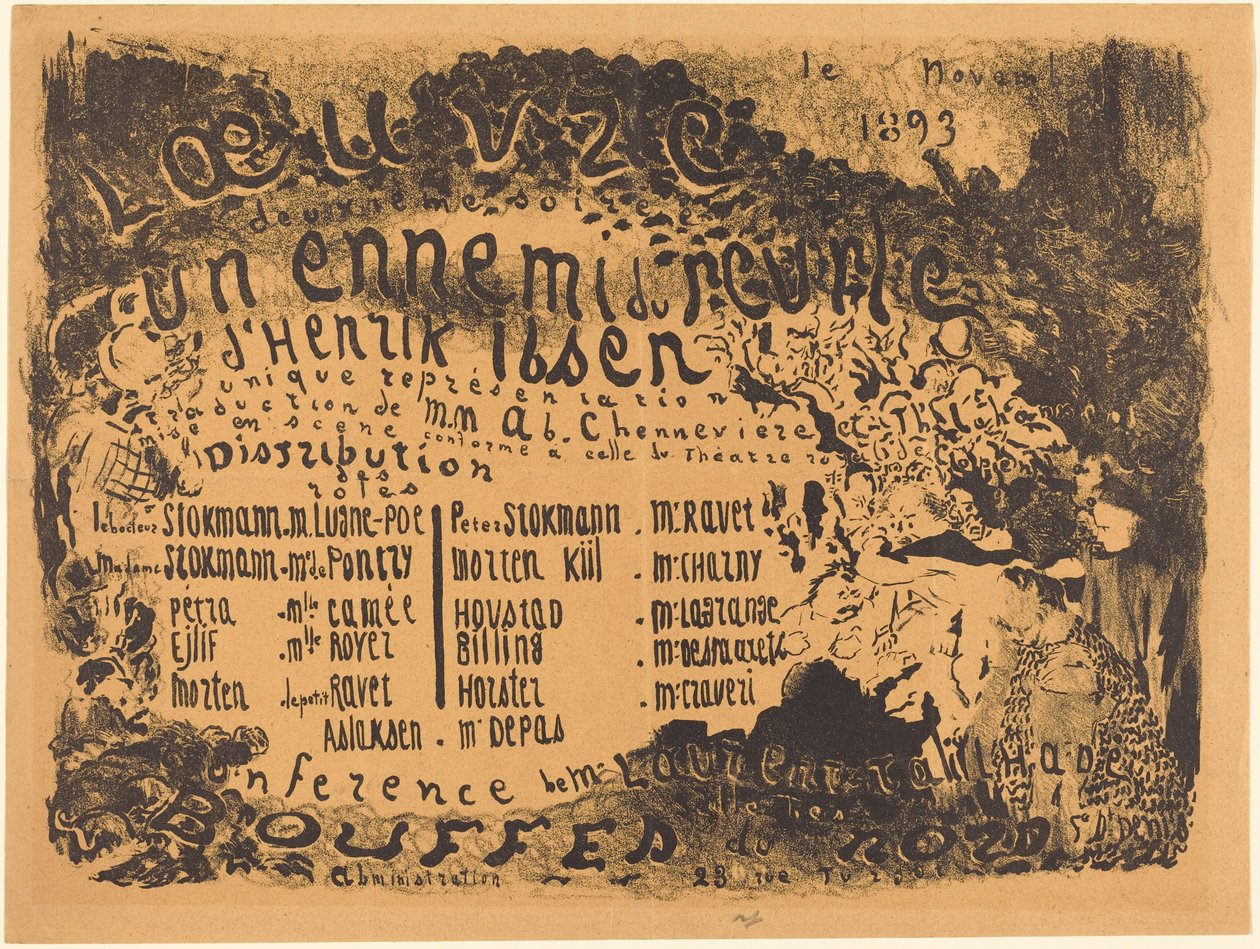 Ein Volksfeind door Edouard Vuillard