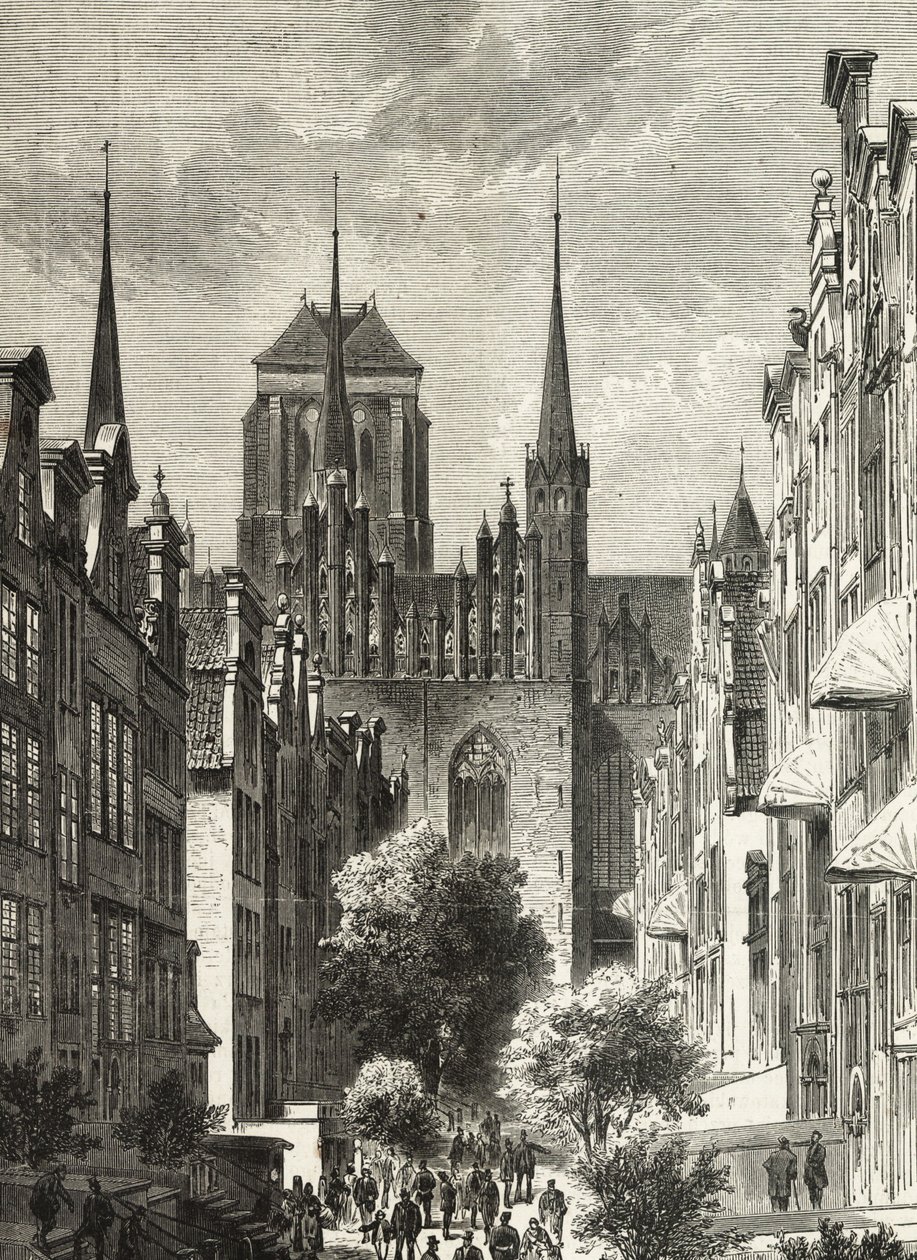 Achterkant van de Mariakerk door Eduard Hallberger