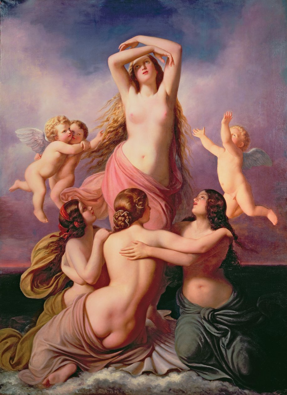 De Geboorte van Venus, 1846 door Eduard Steinbruck