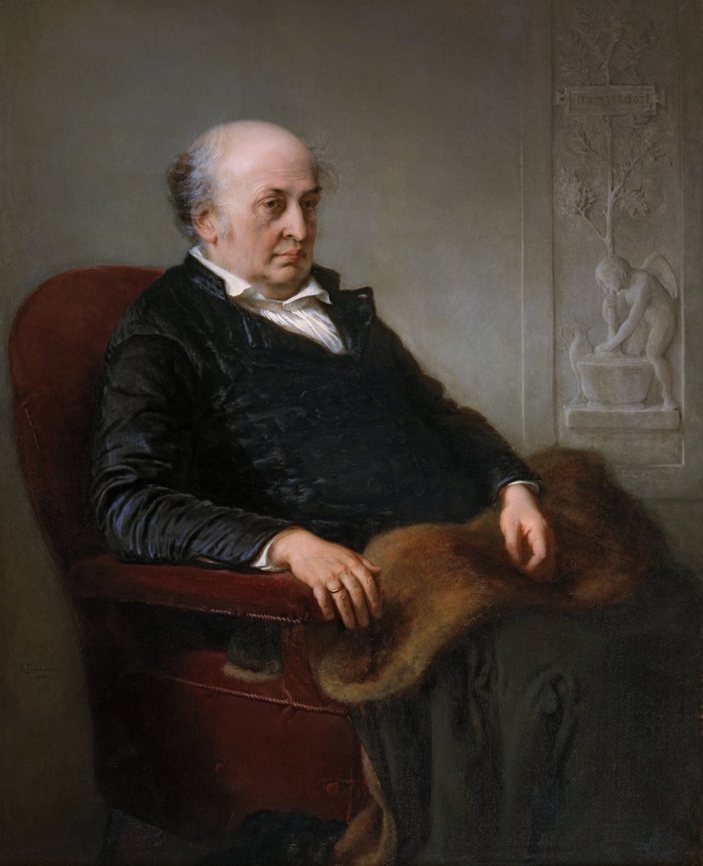 Duits: Der Maler Wilhelm von Schadow De schilder De schilder Wilhelm von Schadow door Eduard Bendemann