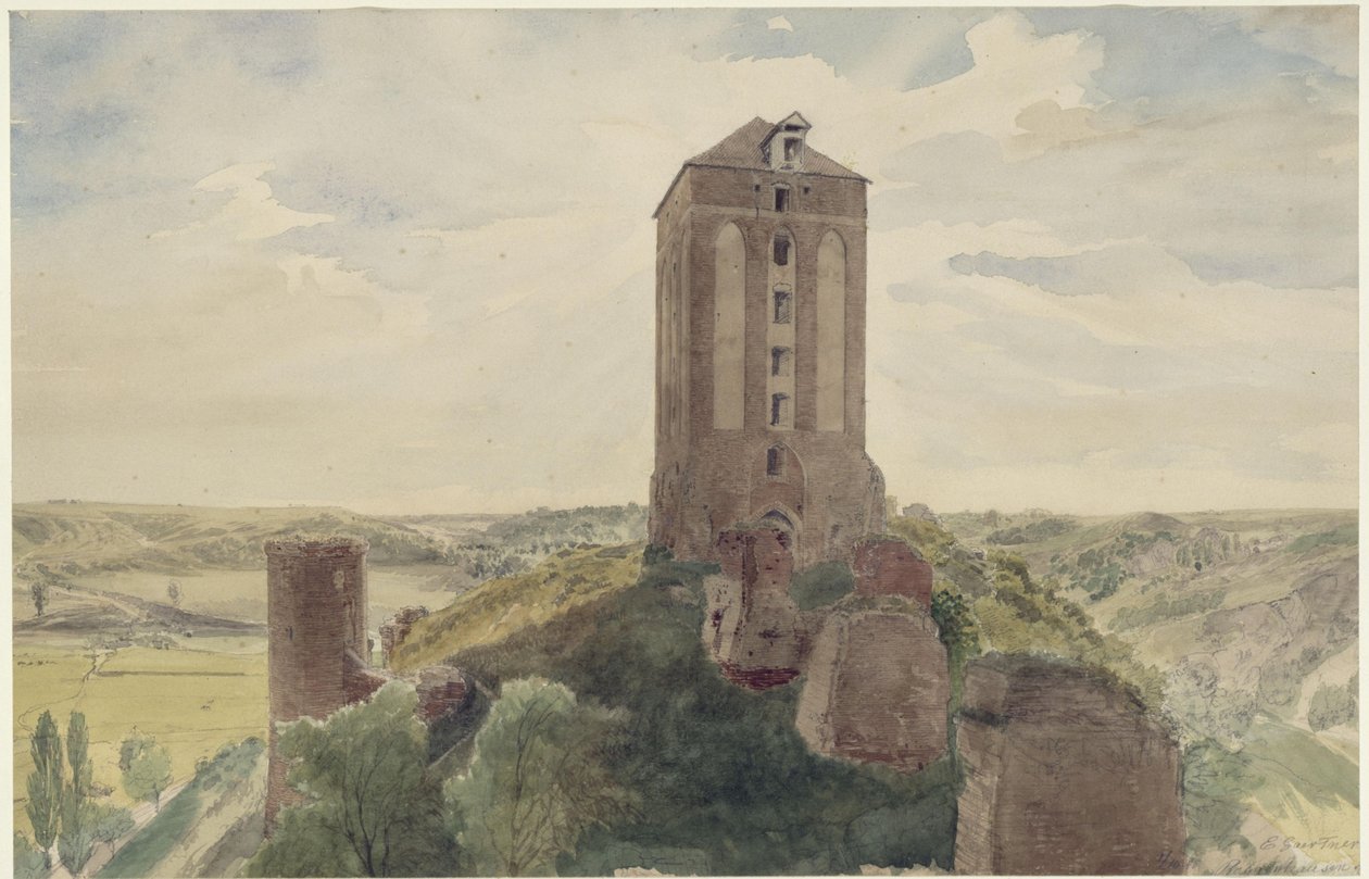 Kasteel Roggenhausen door Eduard Gaertner