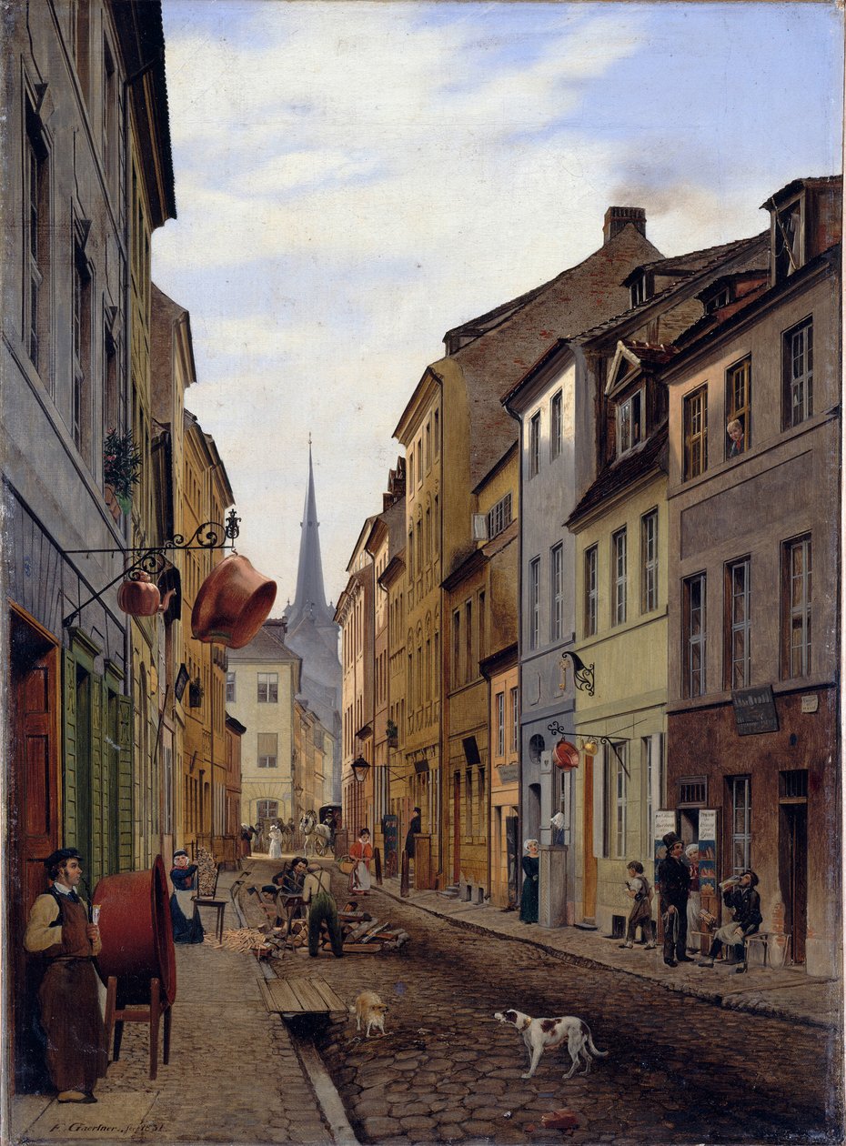 Parochialstraße door Eduard Gaertner