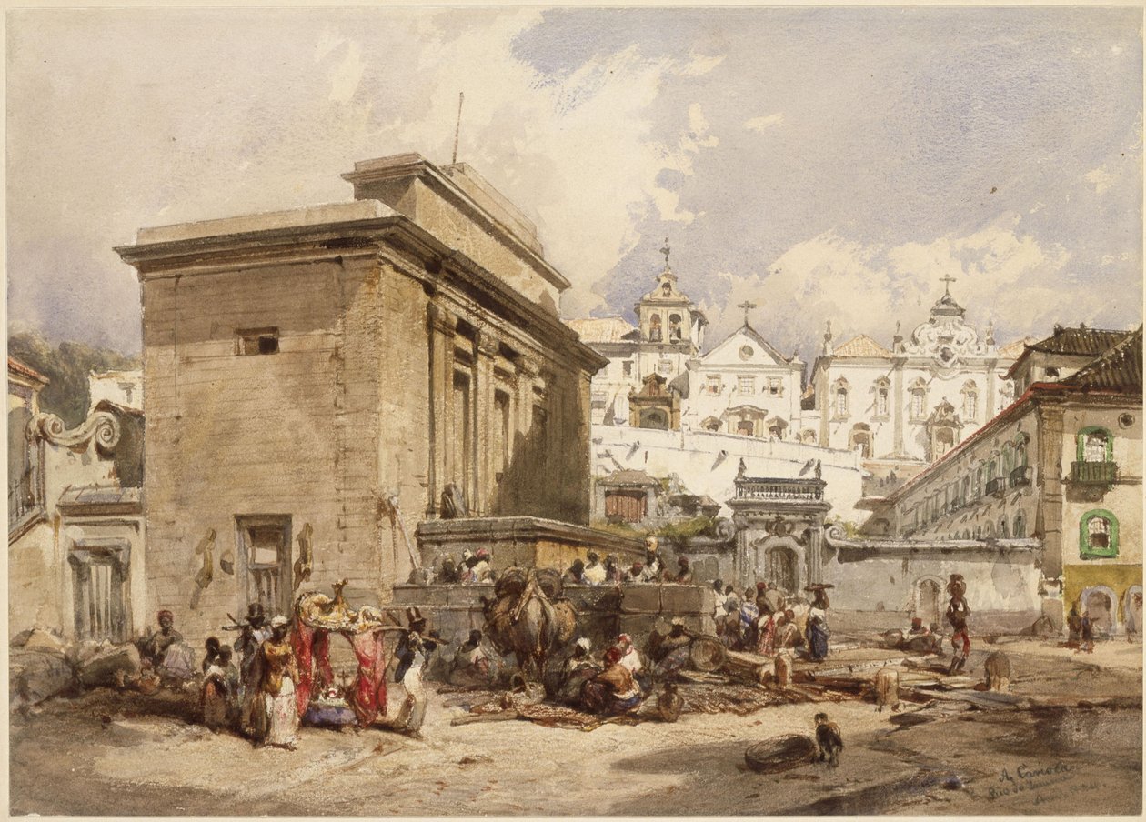 Fonteinen in Rio de Janeiro door Eduard Hildebrandt