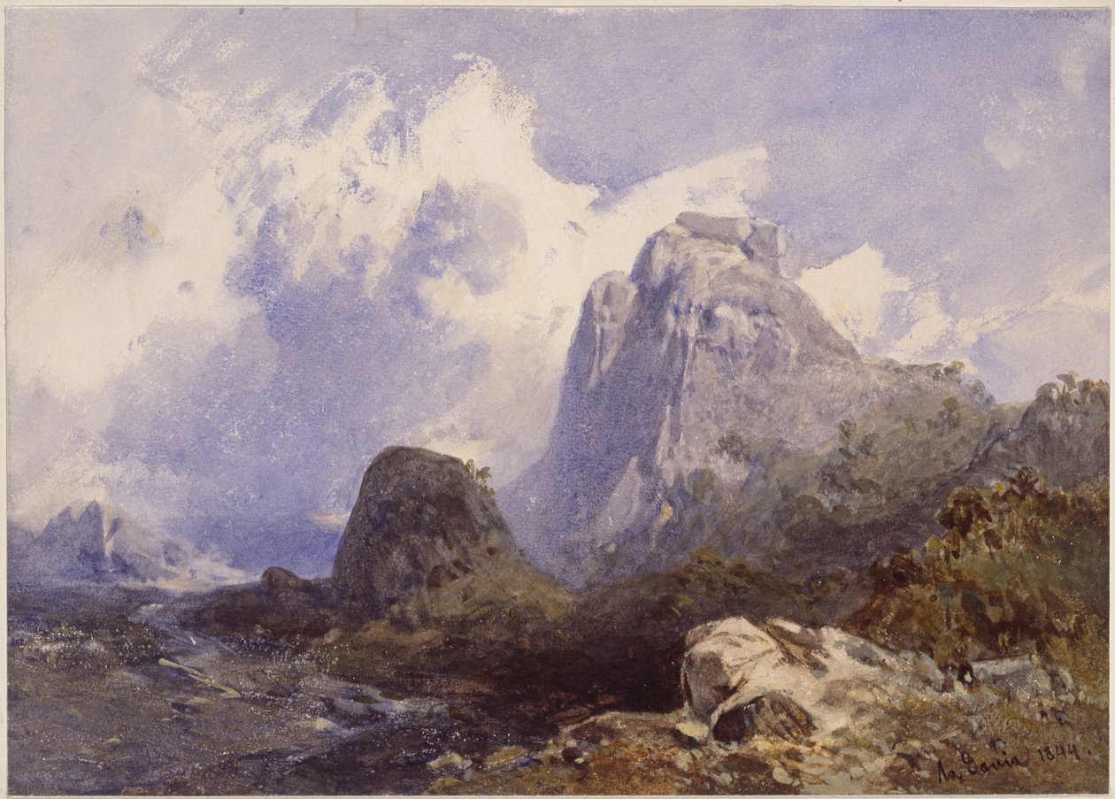 La Gavea in Rio de Janeiro door Eduard Hildebrandt