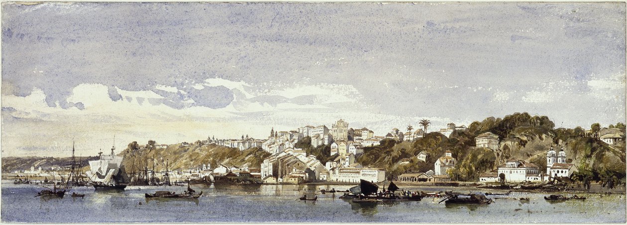 Panorama van Bahia door Eduard Hildebrandt
