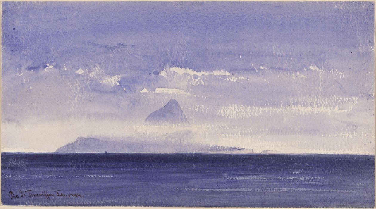 Pico de Tenerife door Eduard Hildebrandt