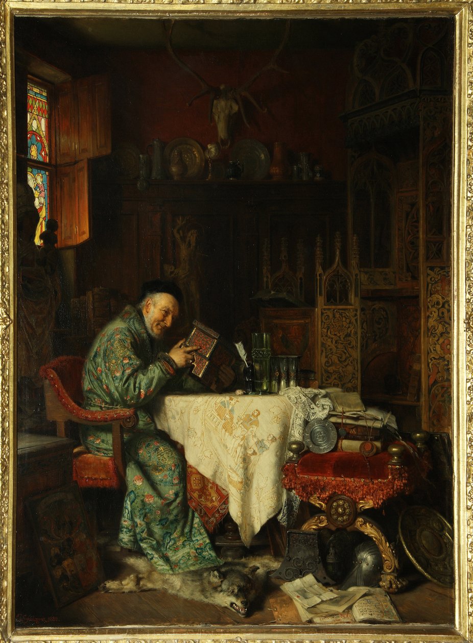 De verzamelaar door Eduard von Grutzner