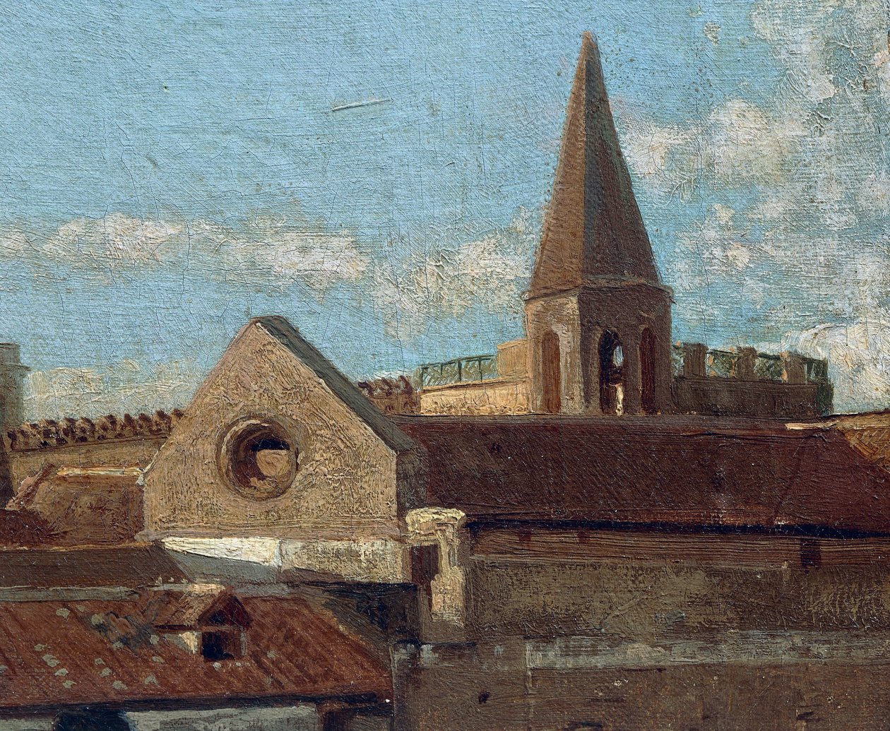 Het terras (detail) door Eduardo Dalbono
