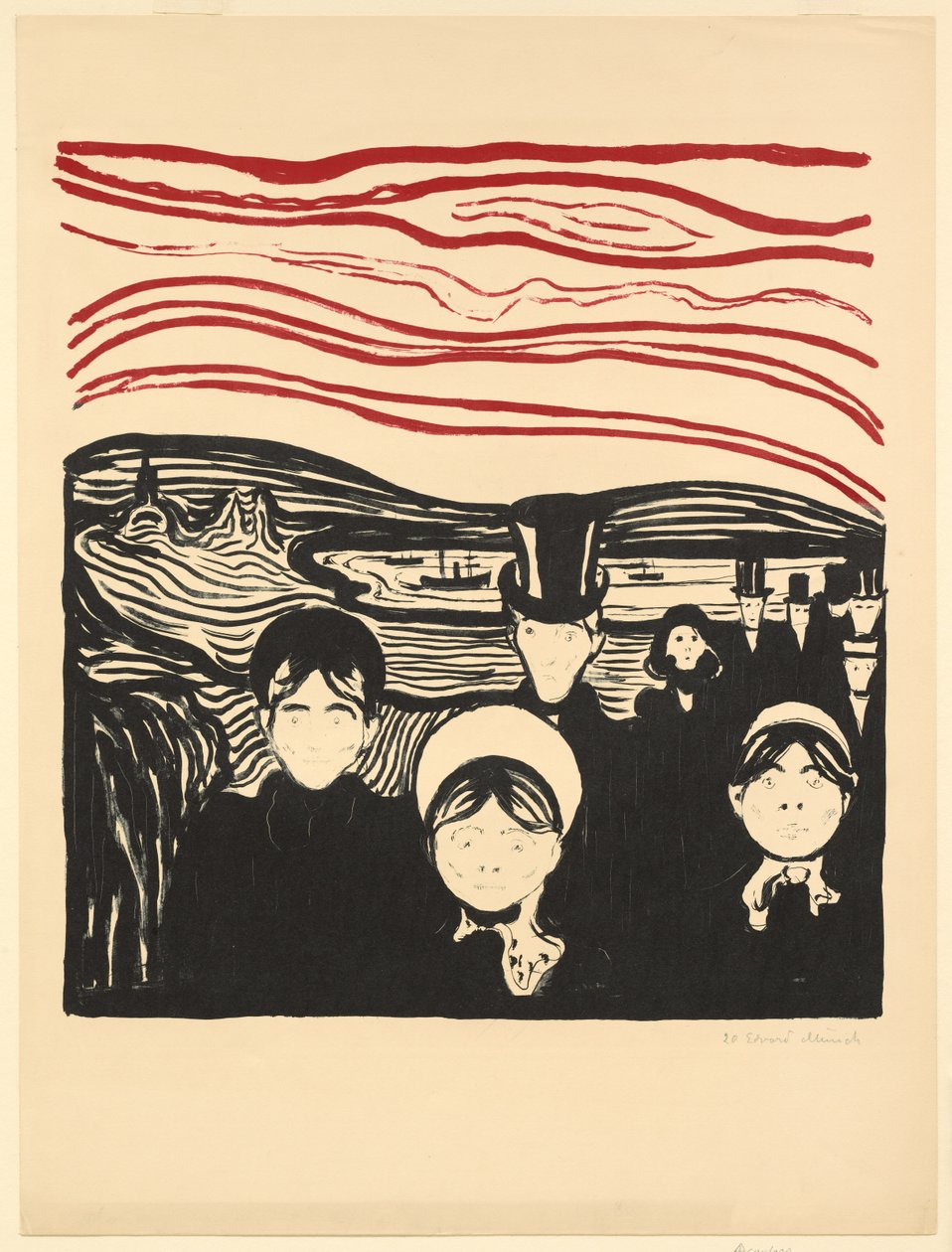 Angst door Edvard Munch