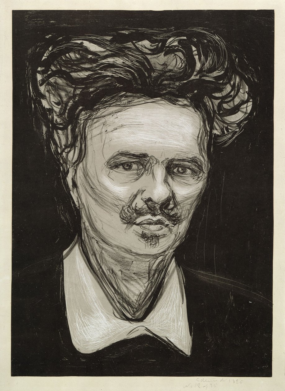 August Strindberg door Edvard Munch