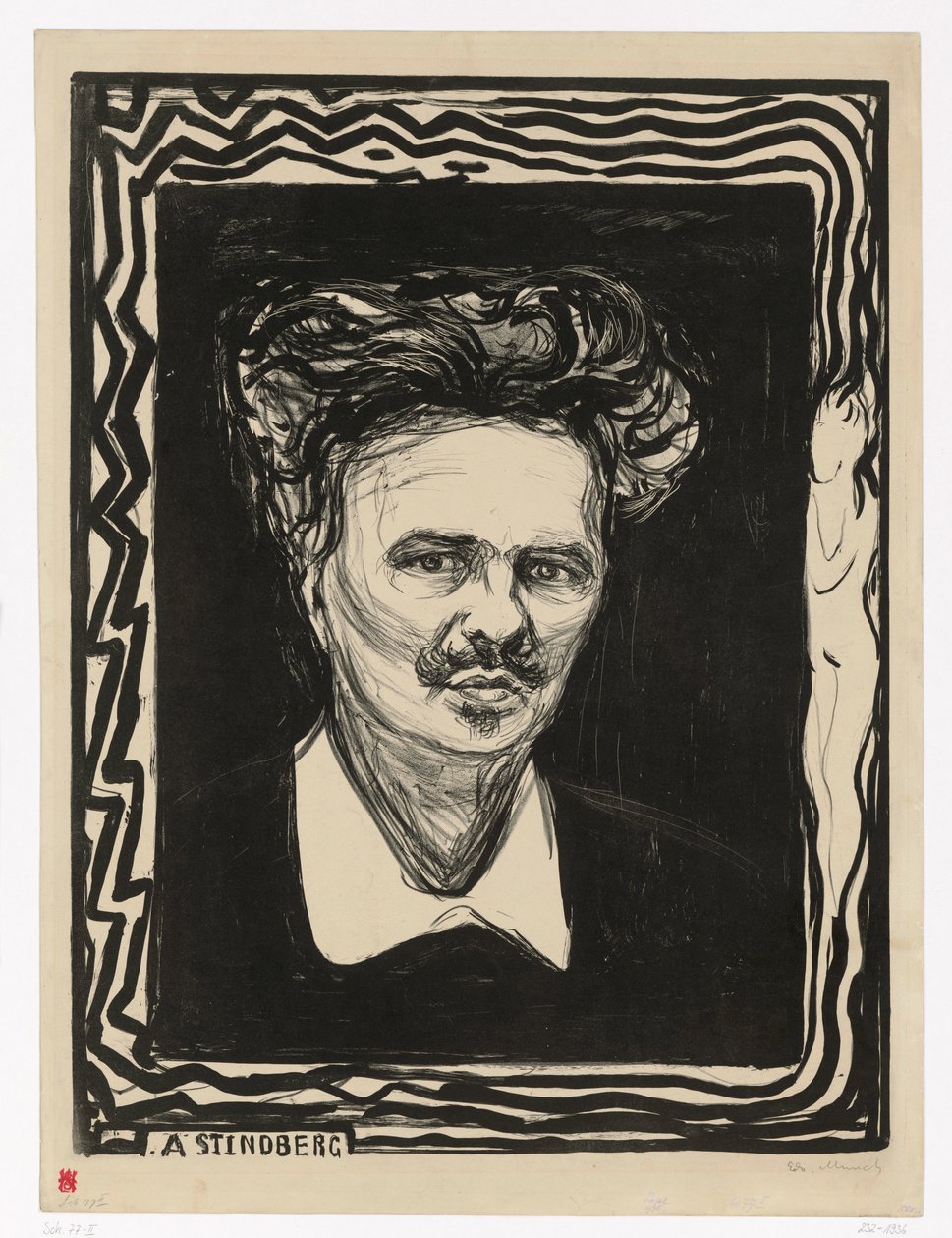 August Strindberg door Edvard Munch