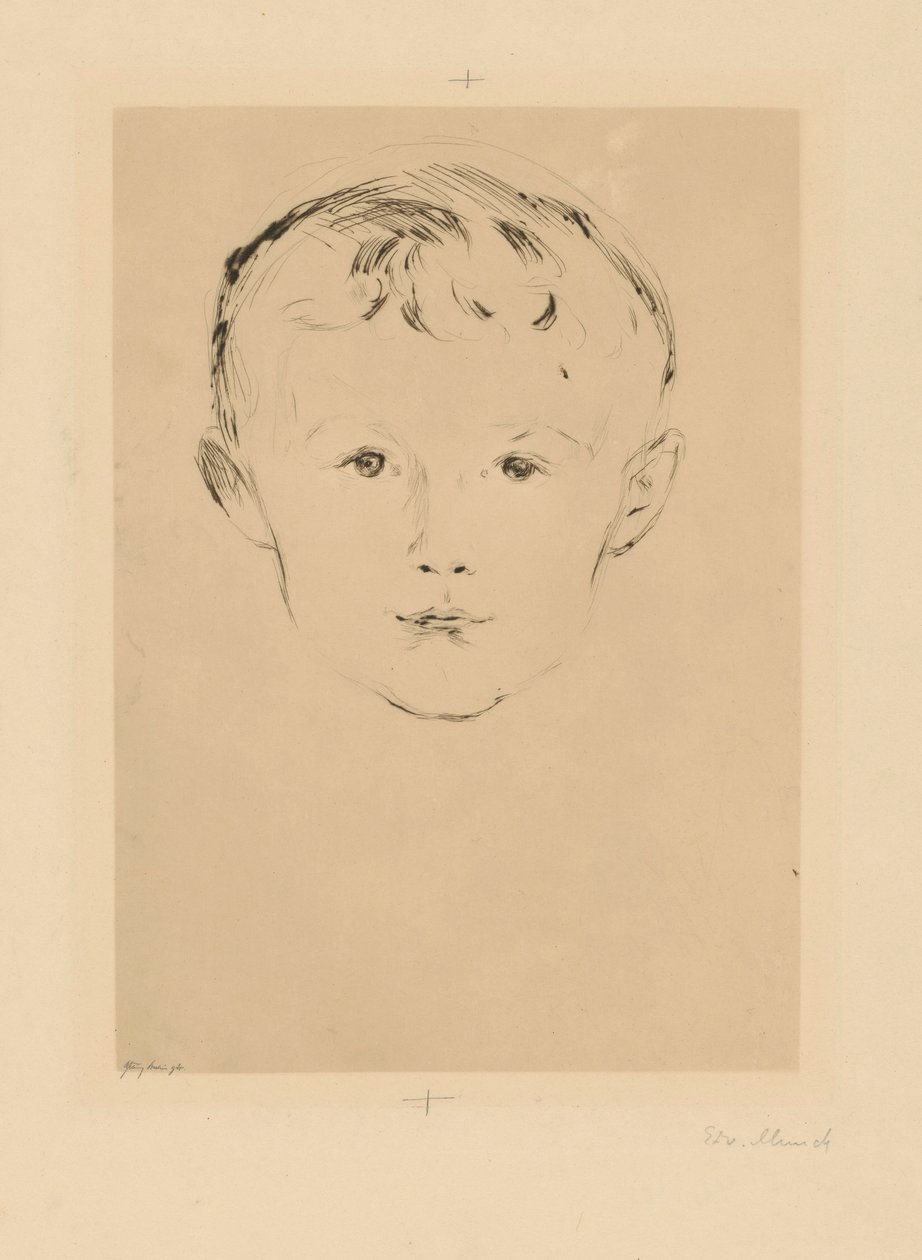 Uit de map „Uit het huis van Max Linde”: Theodor Linde door Edvard Munch