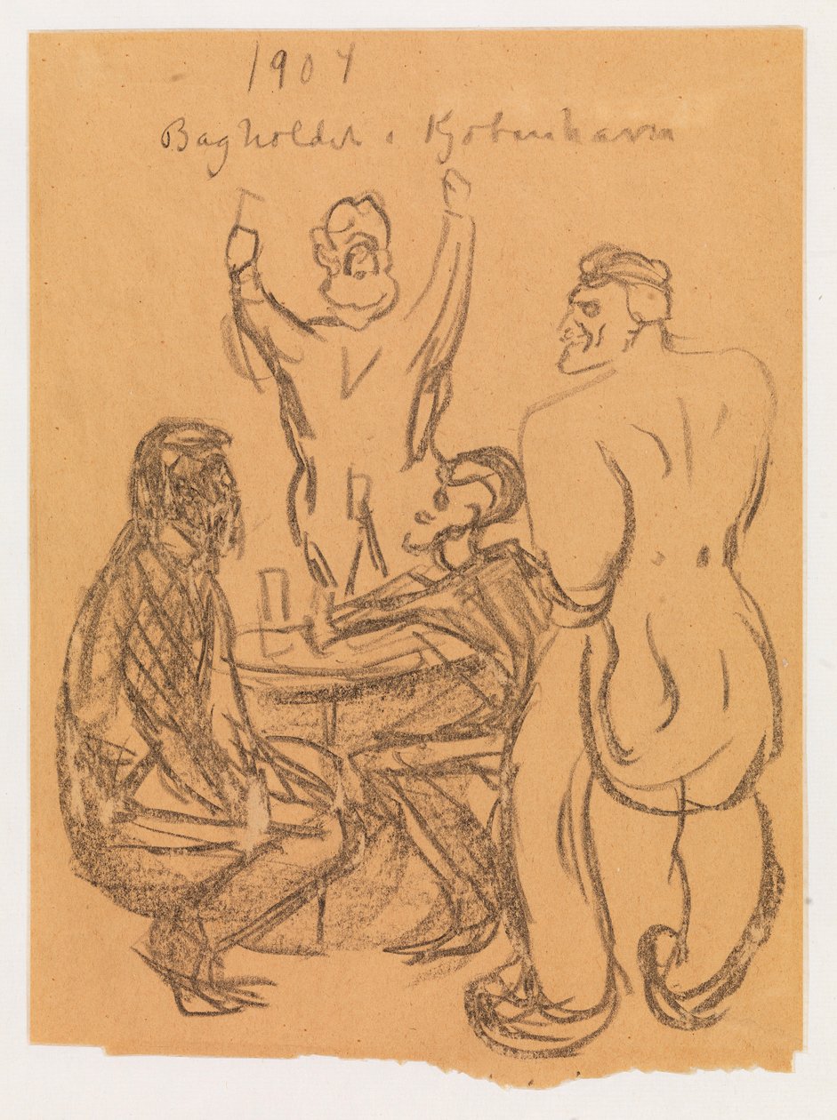De hinderlaag in Kopenhagen door Edvard Munch