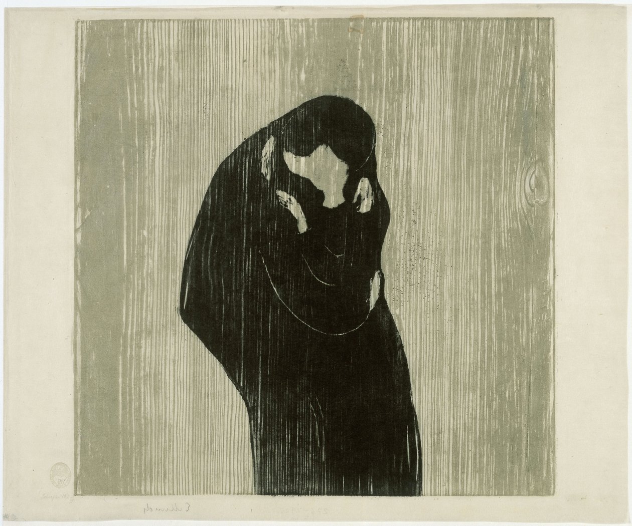 De kus IV door Edvard Munch