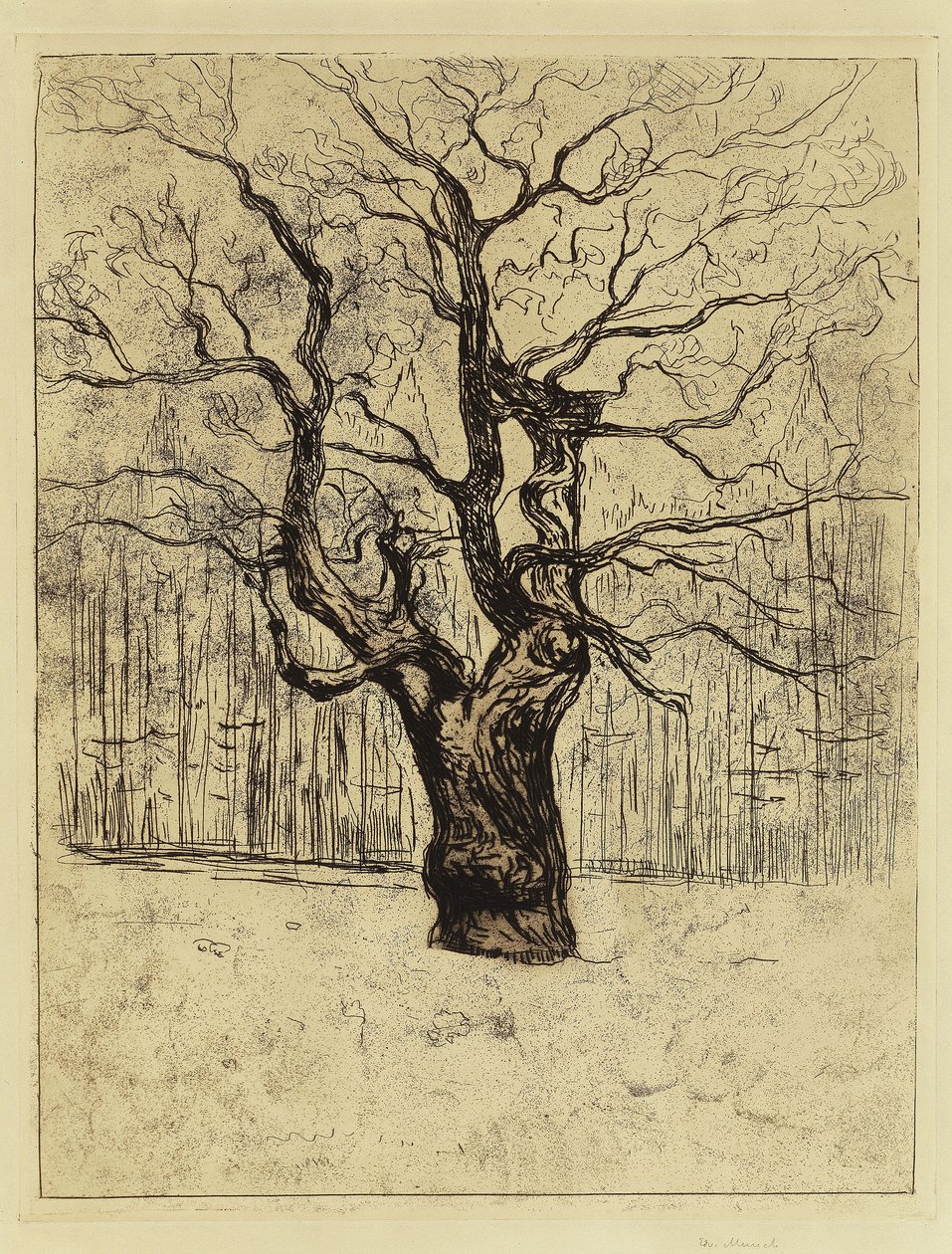 De eik door Edvard Munch
