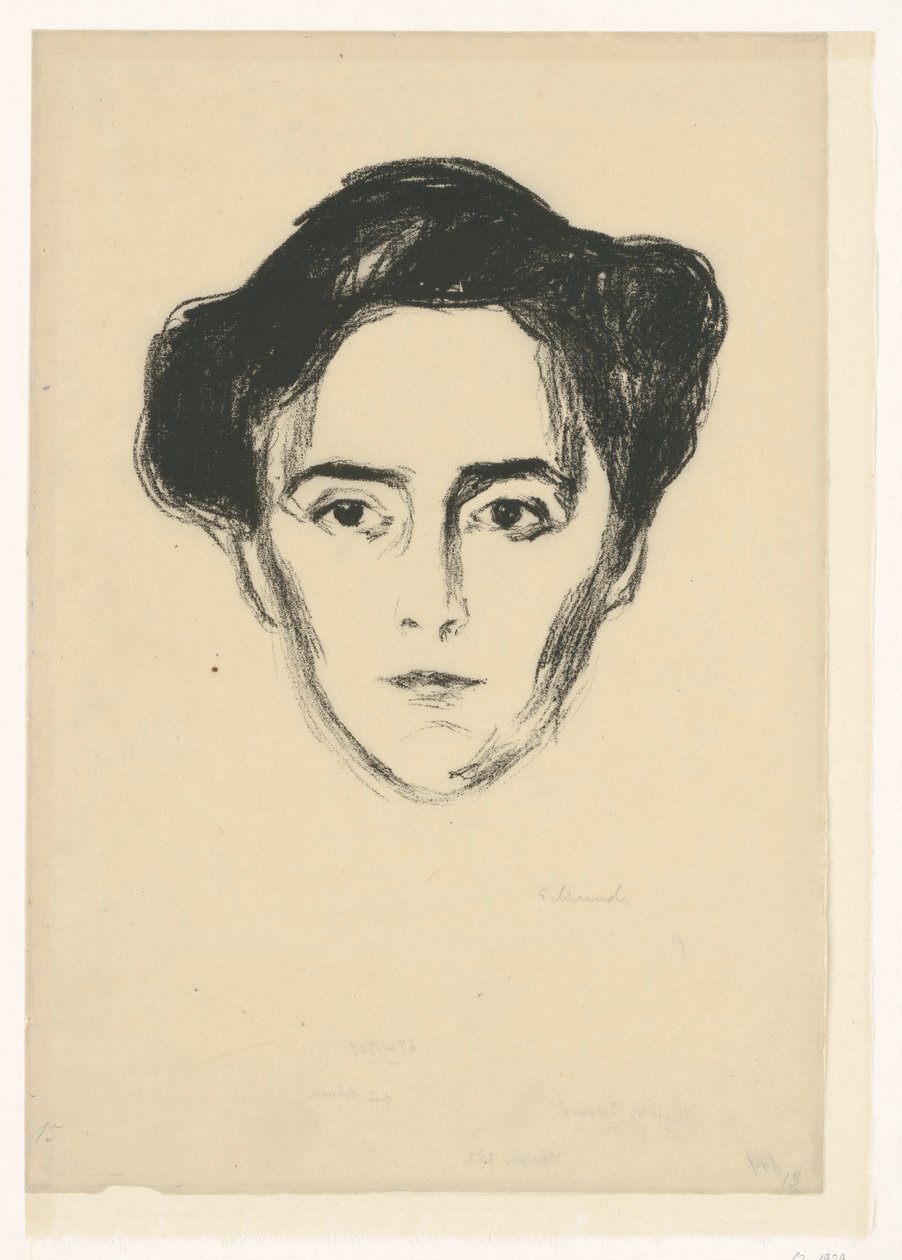 Mevrouw Schwarz door Edvard Munch