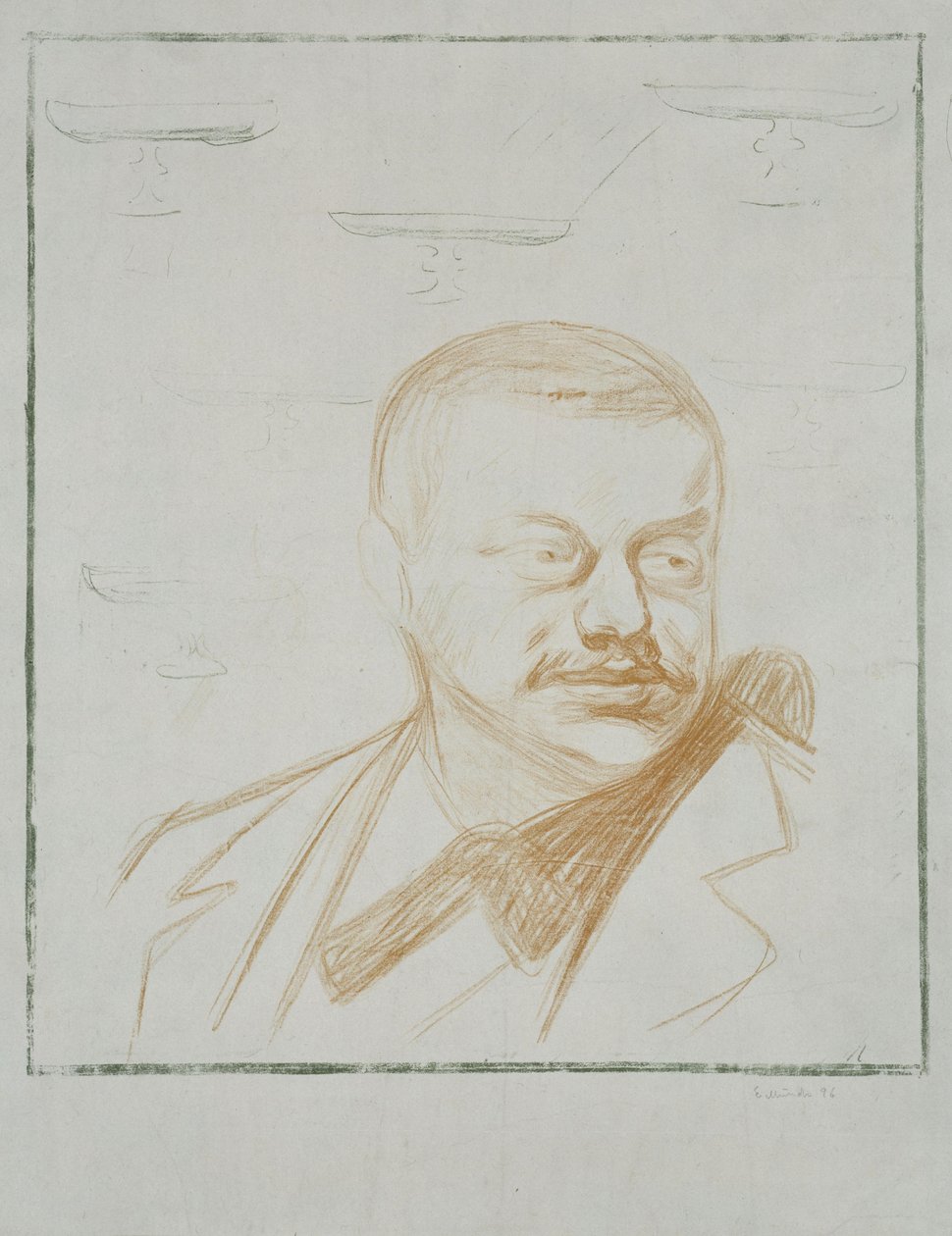 Gunnar Heiberg door Edvard Munch