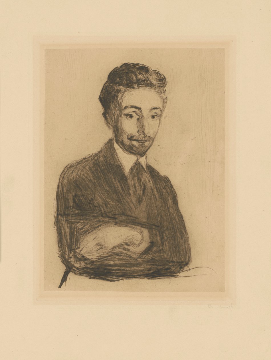 Helge Rode door Edvard Munch