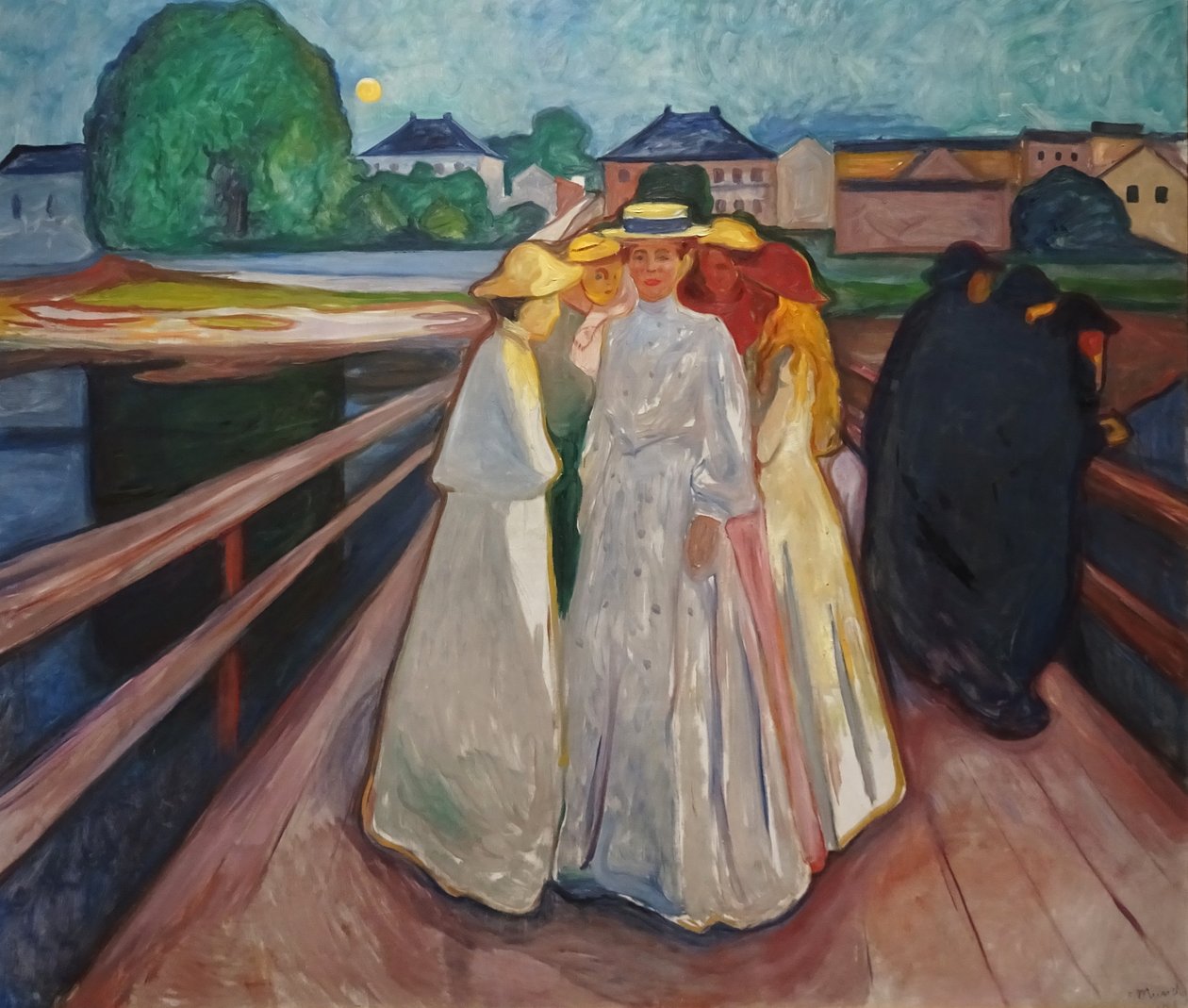 Op de brug door Edvard Munch