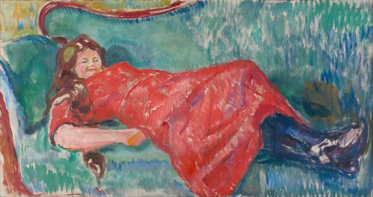 Op de bank door Edvard Munch
