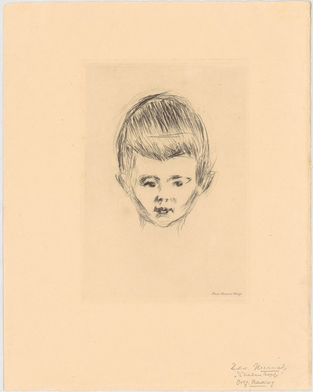 Portret van Andreas Schwarz door Edvard Munch