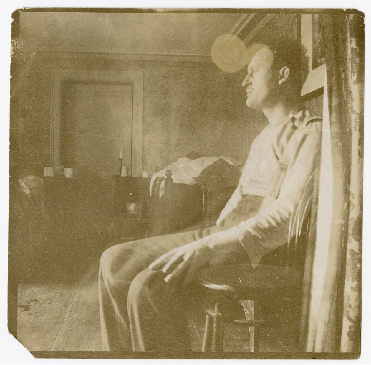 Zelfportret ergens op het continent I door Edvard Munch