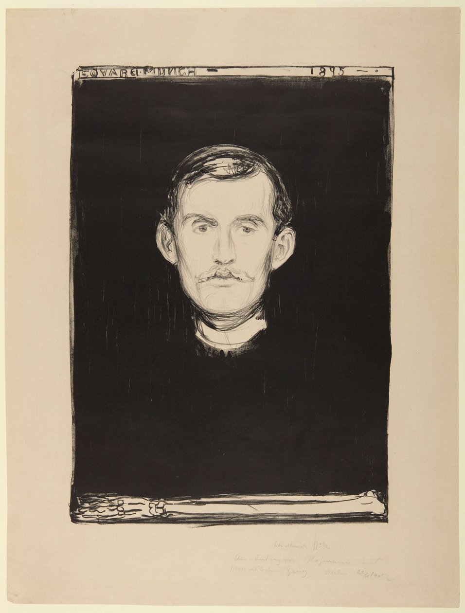Zelfportret door Edvard Munch