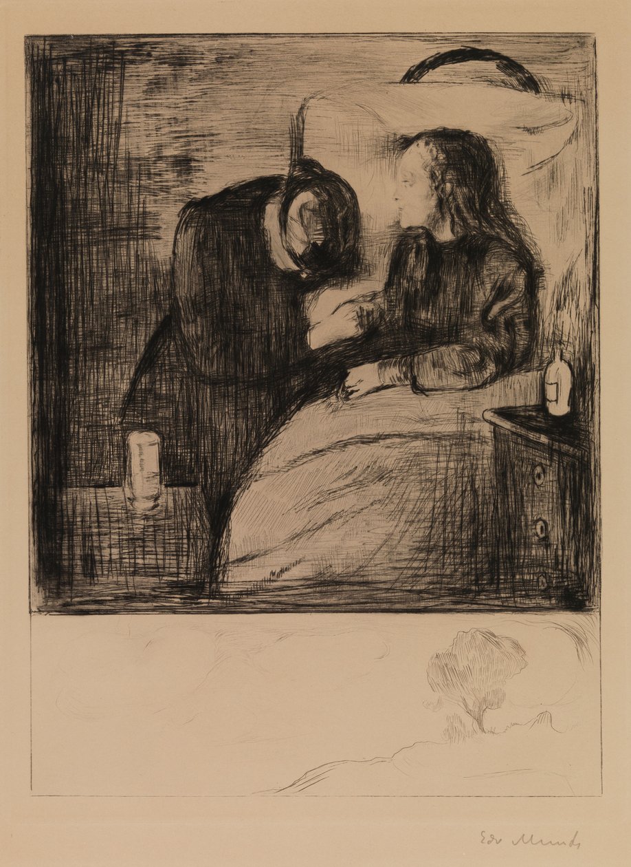 Het zieke kind door Edvard Munch