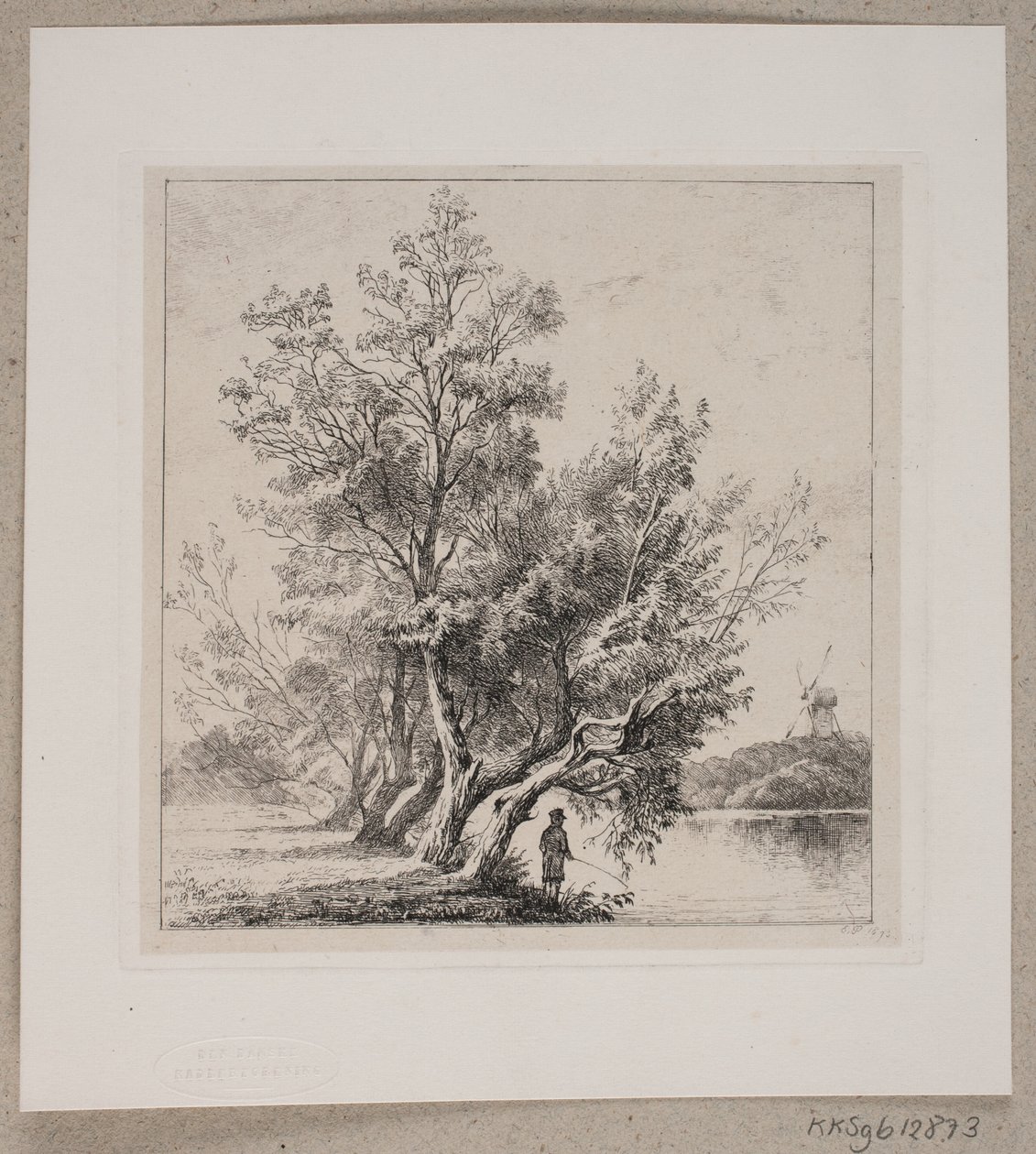 Wilgen bij de stadswal door Edvard Petersen