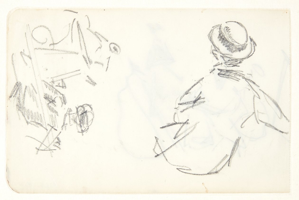 Figurenstudies voor het Langelinie-schilderij door Edvard Weie
