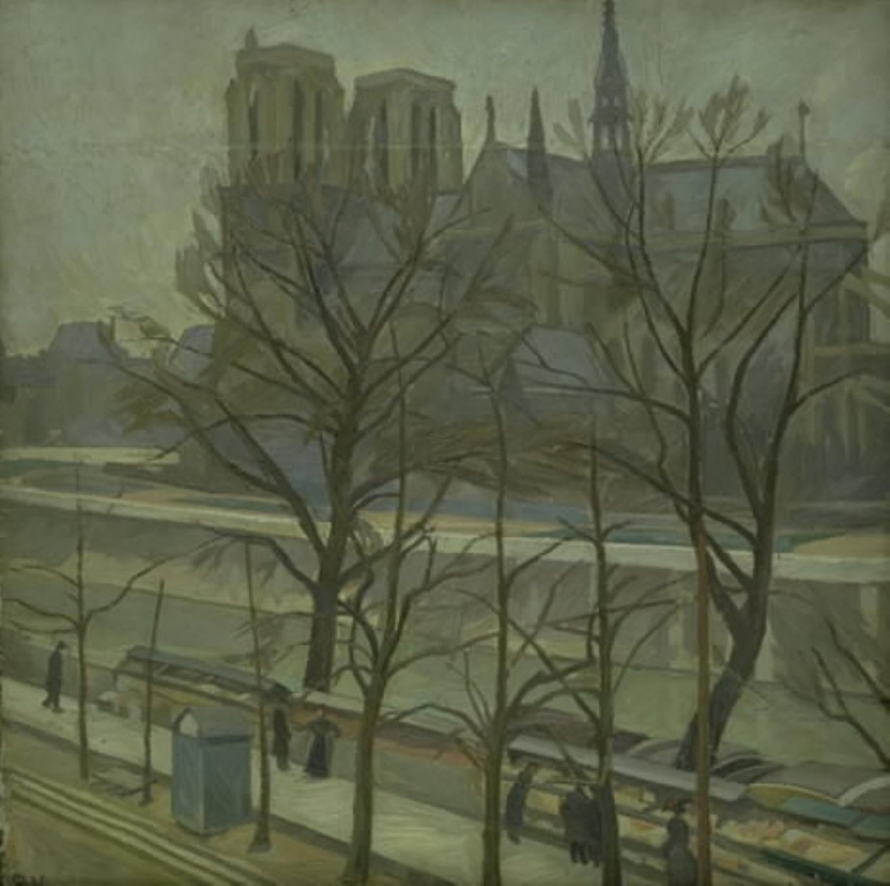 Vanaf Quai de la Tournelle, Parijs door Edvard Weie