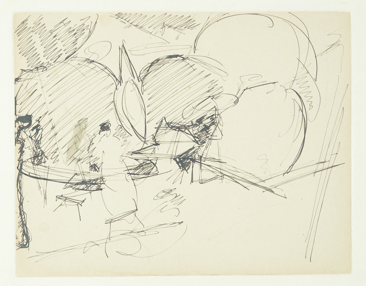Compositiestudie voor het Langelinie-schilderij door Edvard Weie