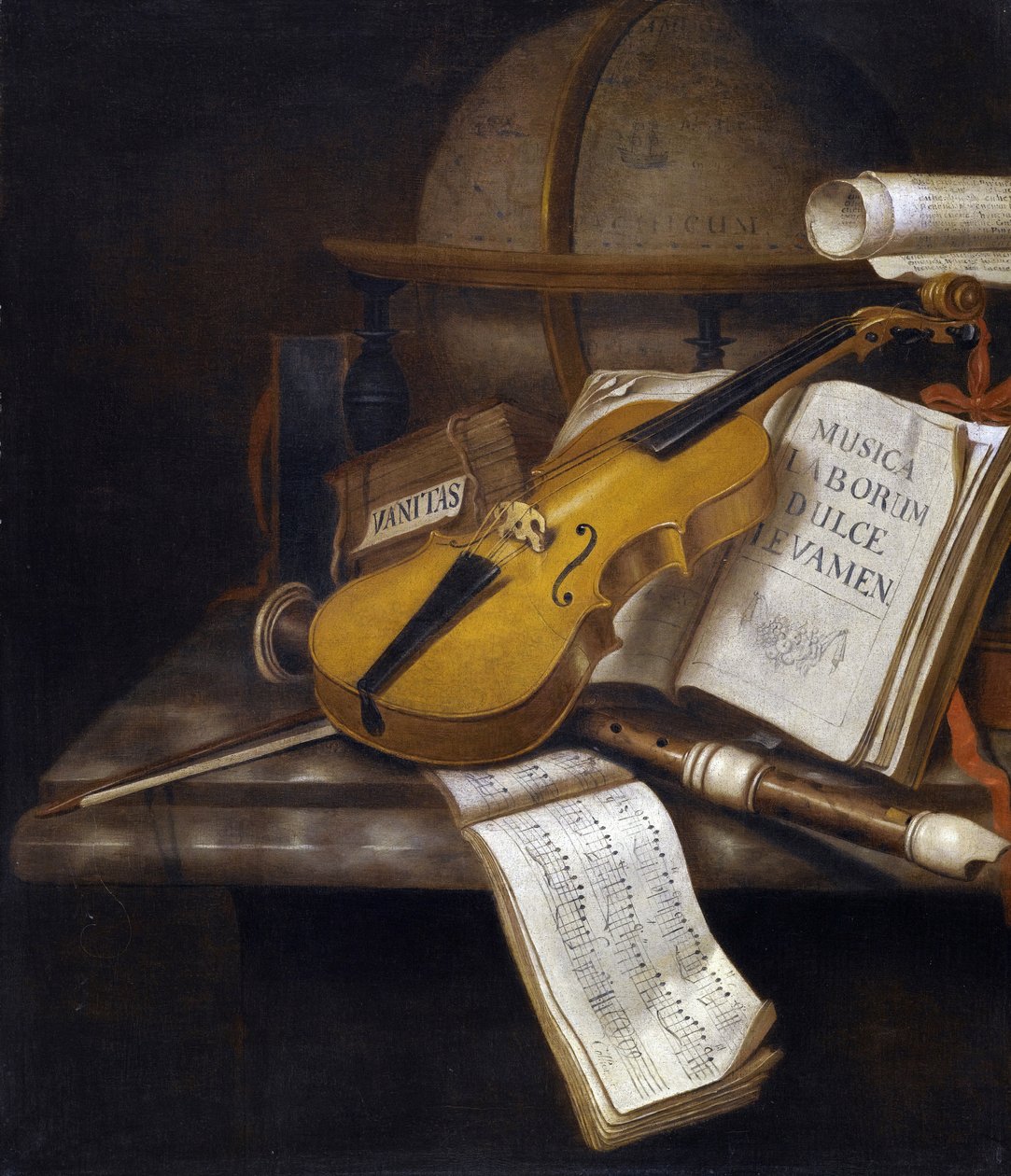 Vanitas Stilleven door Edwaert Colyer or Collier