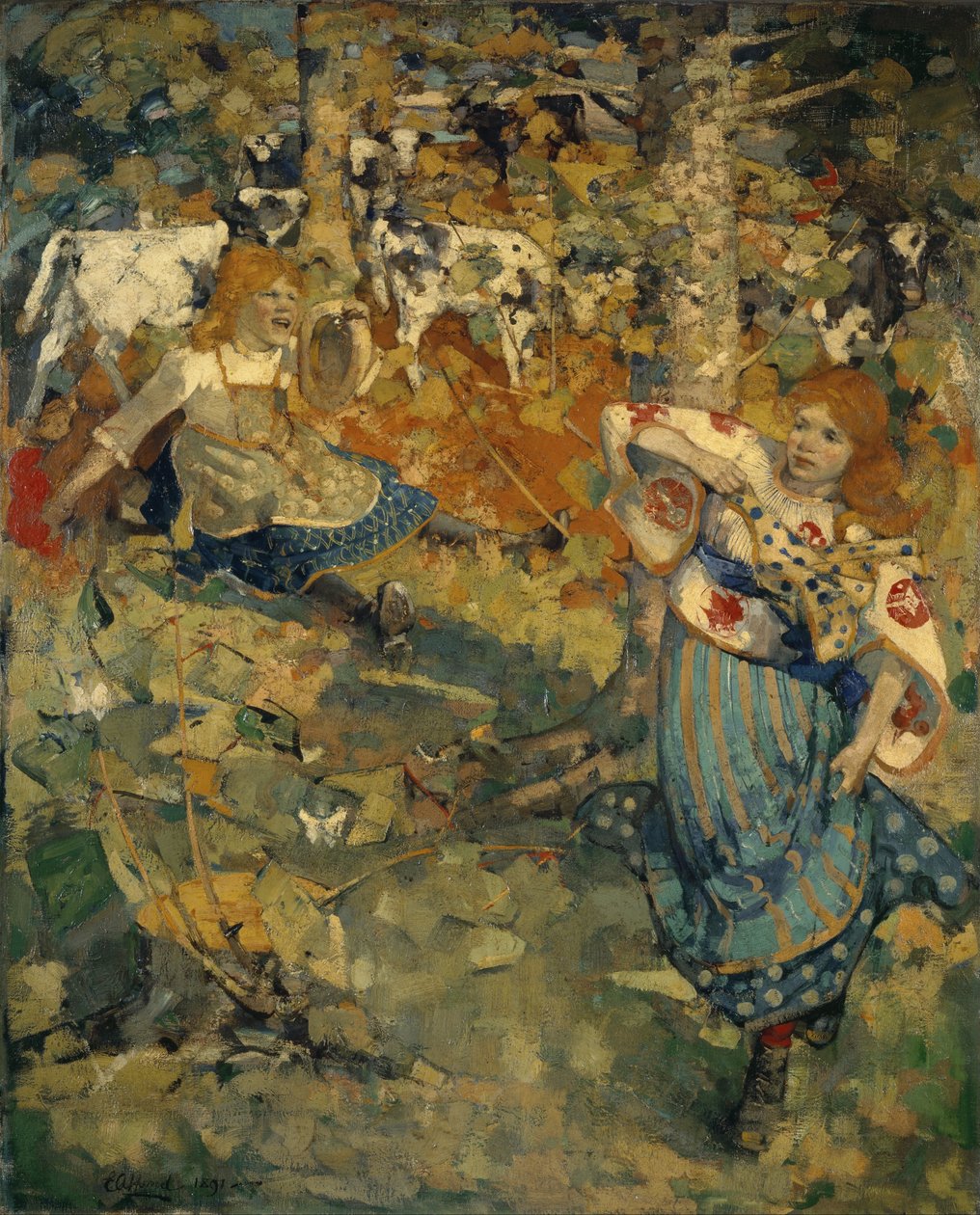 Zomer door Edward Atkinson Hornel