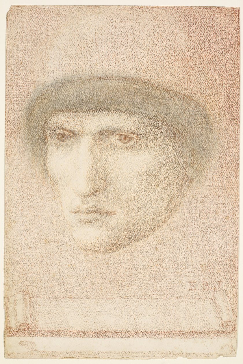 Mannelijk portret door Edward Burne Jones