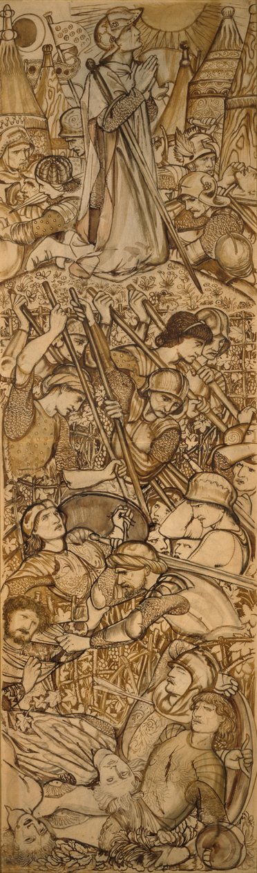 De Slag bij Beth-Horon door Edward Burne Jones