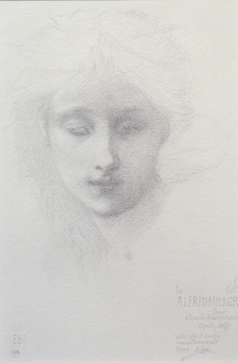 Lady Violet Milner, 1882 door Edward Burne Jones