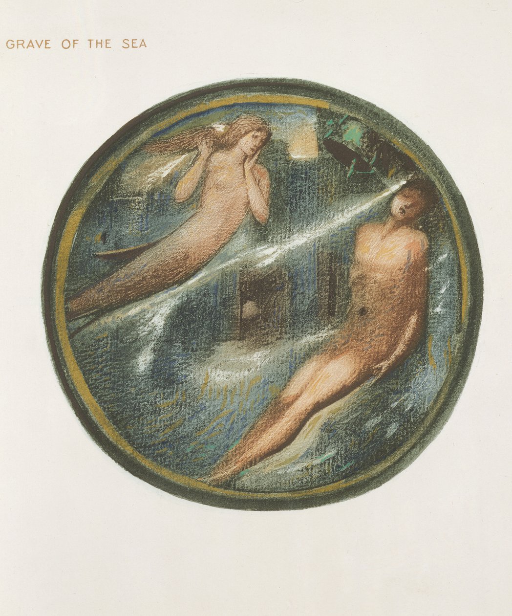 Het Bloemenboek: XVI. Graf van de Zee, 1905 door Edward Burne Jones